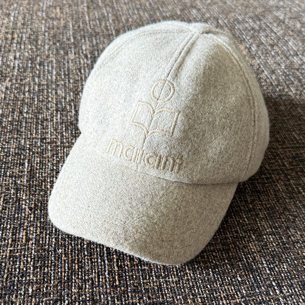 Isabel Marant Light Gray Wool Cap